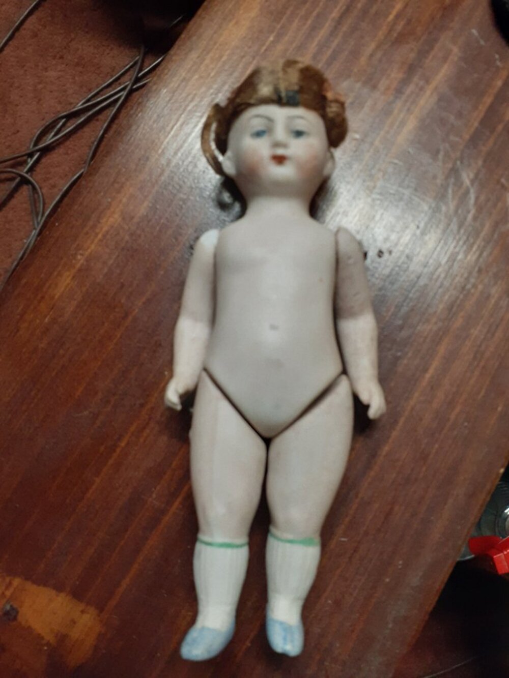 vtg German bisque doll